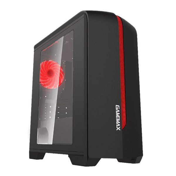 کیس کامپیوتر گیم مکس مدل Centauri Black Red