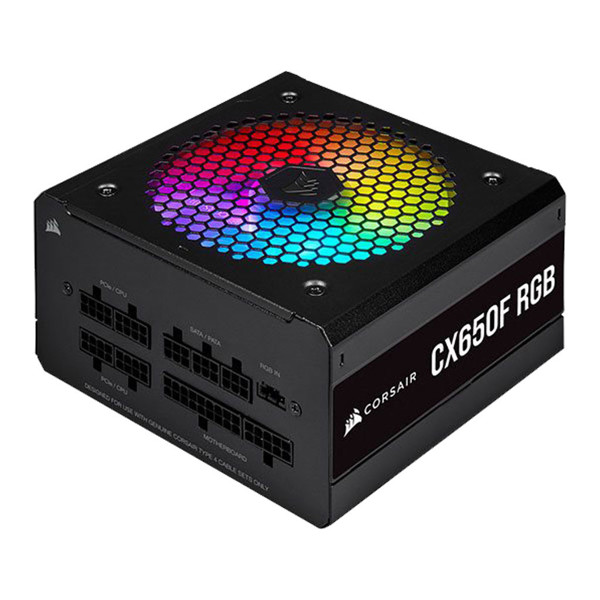 پاور كاملا ماژولار کامپیوتر کورسیر مدل CX650F RGB Bronze