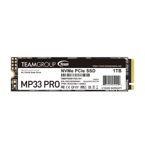 حافظه SSD اینترنال تیم گروپ مدل MP33 PRO M.2 PCIe ظرفیت 1 ترابایت